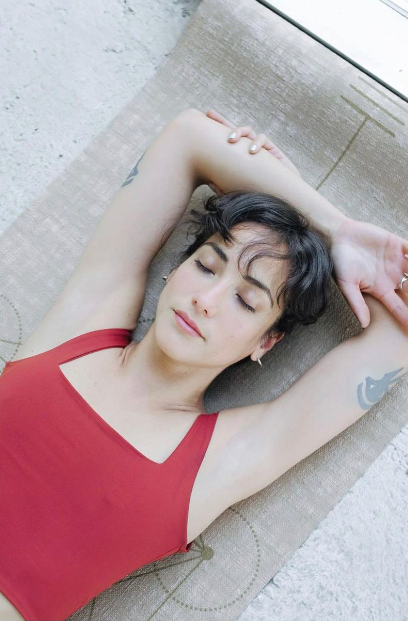 Savasana, yoga resting pose . Meditation