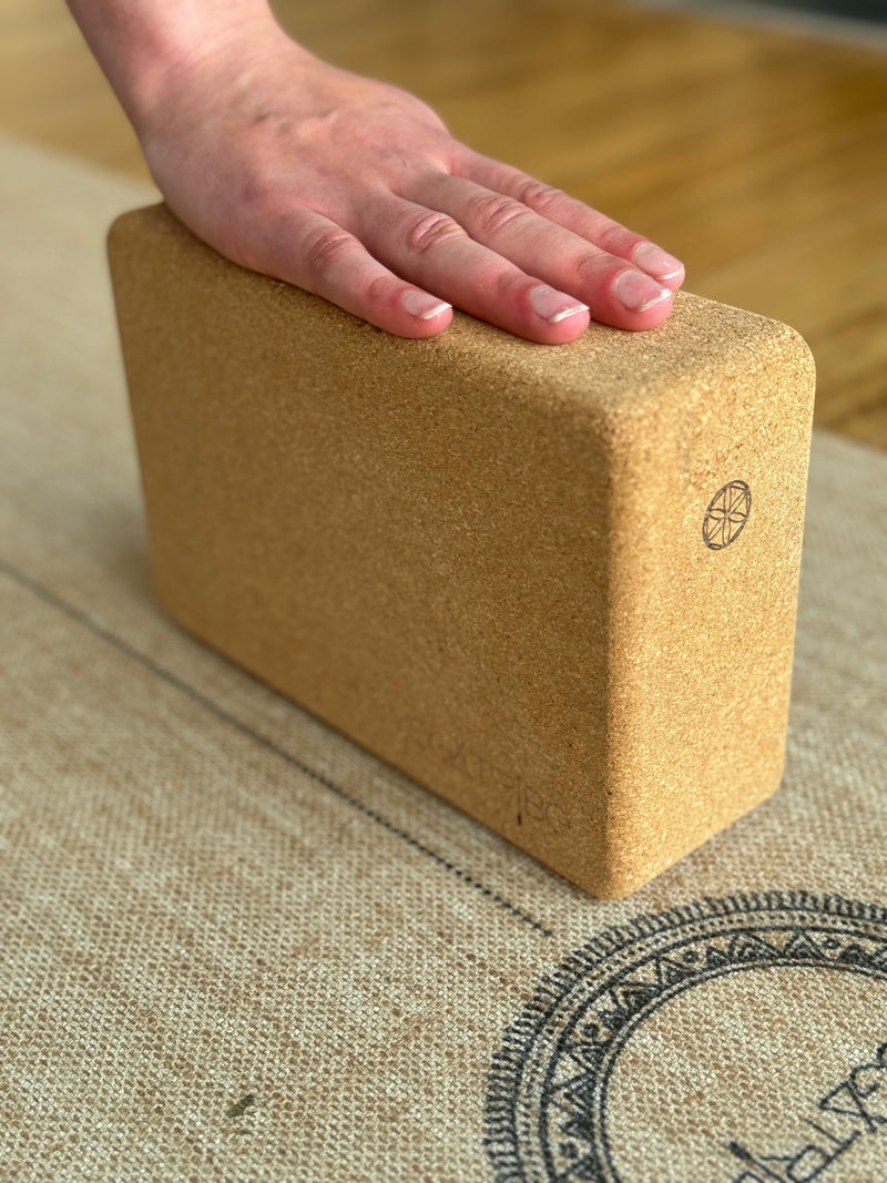 YogaTribe® Branded Cork Yoga Block 