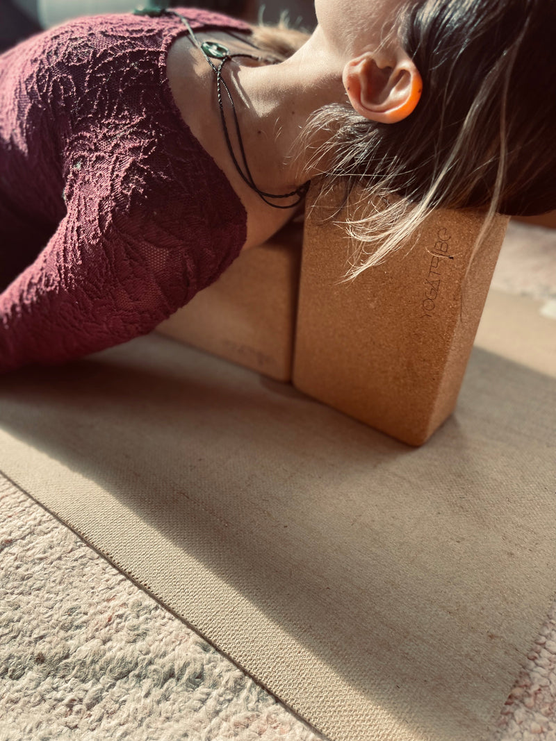 YogaTribe® Branded Cork Yoga Block 