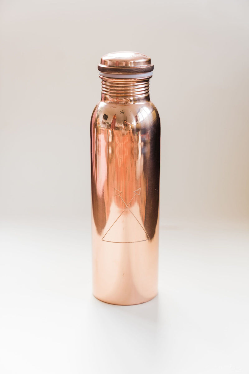 AQUA VEDIC Copper Drink Bottle 900ml - Yoga Tribe NZ